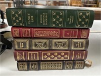 5 Franklin Library Leather Bound Books
