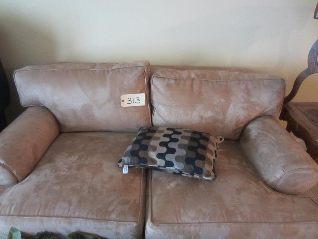 suede brown sofa