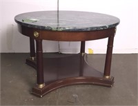 Granite top Circle coffee or end table