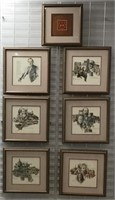 Framed Calgary Centennial print set ltd. ed.