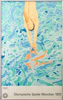 David Hockney 1972 Olympics Munich Poster