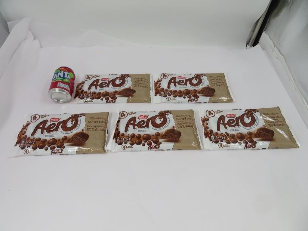 20 barres de chocolat Aero