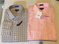 2 Men's L/S J Crew Dress Shirts - M