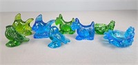 Lot Of Small Art Glass Animals