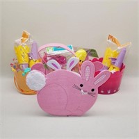 3 Easter Baskets w/ Mixed Contents