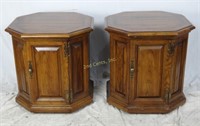 Two 1975 Thomasville Octagon 24” End Tables