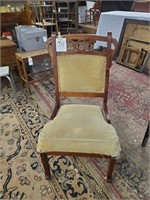 Padded Gold side chair