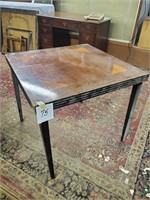 Early wood card table