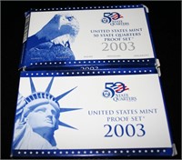 (2) 2003 U.S. Mint Proof Sets