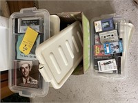 Box of CD's,DVDs, Cassettes & More