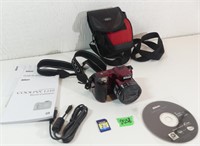 Nikon Coolpix L110 + case, 2GB SD card