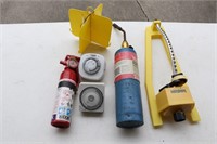 Sprinkler, Torch, Timers, Sm. Fire Extinguisher,
