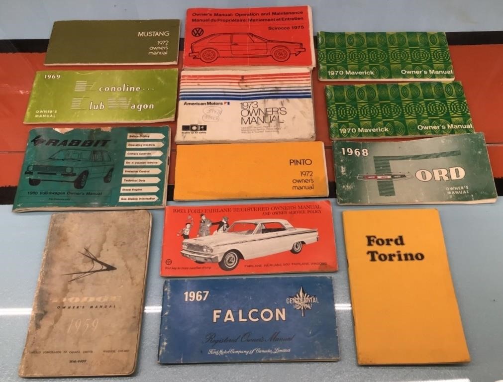 Vtg. car owner manuals