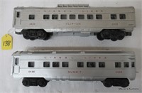2 Lionel Red-Letter Coaches