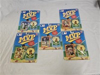 5 Vintage 1990 MVP MLB Collector's Pin Series