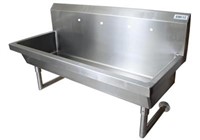 48" 2 STATION HANDWASH SINK, 8" O.C. SPLASH MOUNT