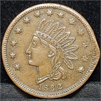 1862 Indian Head Civil War Token