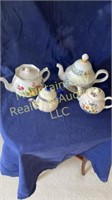 Collection of English Tea Pots- one Villeroy &