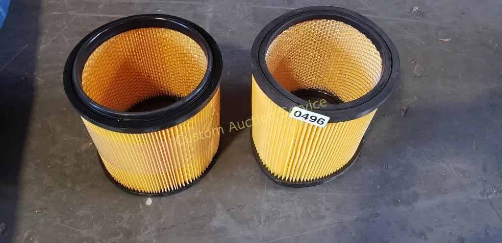 2 WET/DRY VAC FILTERS