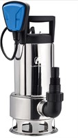 ($99) FLUENTPOWER 1HP Sump Pump 4000GPH Stainless