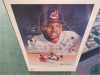 ALBERT BELLE SIGNED AUTO POSTER 24X36