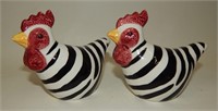 Black & White Zebra Striped Chickens