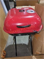 Americana Walk-A-Bout Portable Red Charcoal Grill
