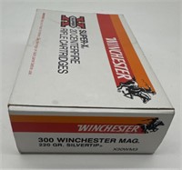 20 Rds .300 Winchester Mag 220gr Silvertip