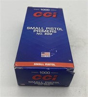 Small pistol primers 
1000 #500
