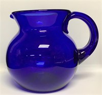 Murano Glass Cobalt Blue Pitcher