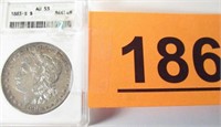 Coin 1883-S Morgan Silver Dollar  AU-53