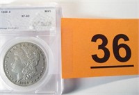 Coin 1896-S Morgan Silver Dollar   XF-40