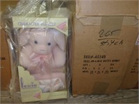 6 New old stock Betty Bunny and blanket