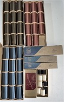 GROUP OF WOODEN SPOOL THREAD