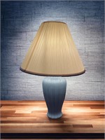 Blue Glaze Table Lamp with Shade