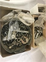 Large assortment of nuts and bolts, fasteners,