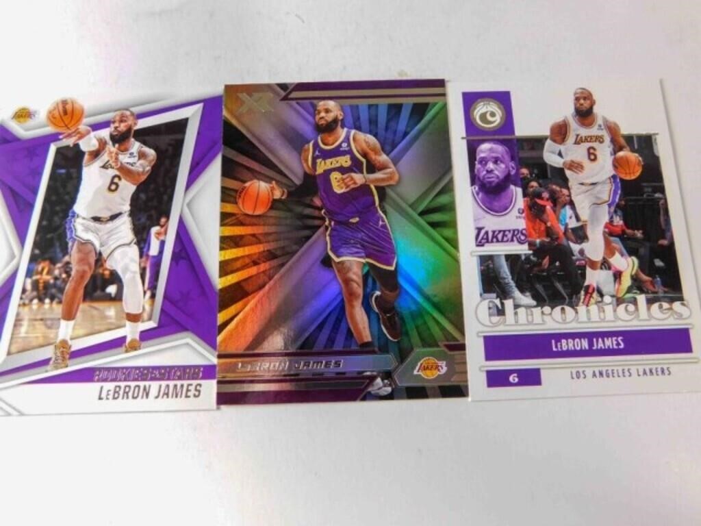 #6 Lebron James Lakers cards (x3)