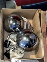 (4) Vintage Chrome Track Lights