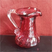 Rossi Cranberry glass pitcher