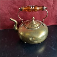 Beat up brass kettle