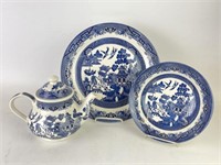 Churchill Blue Willow Teapot & More