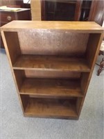 Wood Book Shelf -- 38" T x 9" D x 24" W