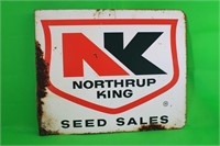 Northrup King Seed Sales Metal Flanged Sign