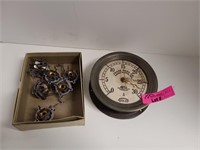 Antique Clock Face and Lantern Parts