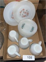 Fire King Floral Dishes