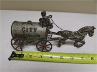 metal city sprinkler tank & horse