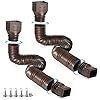 *Brown 2-Pack Rain Gutter Downspout Extensions