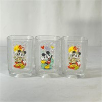 Mickey Mouse Set of 3 Glasses