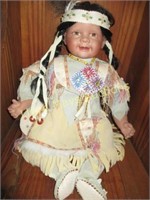 Native American Style Porcelain Doll