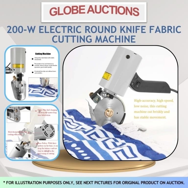 200-W ELECTRIC ROUND KNIFE FABRIC CUTTING MACHINE